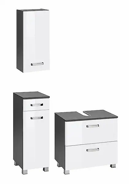 welltime Badmöbel-Set »Ravenna«, (3 St.), Hängeschrank, Unterschrank, Wasch günstig online kaufen
