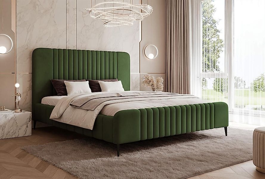 Compleo Polsterbett Design Bett mit hohen günstig online kaufen