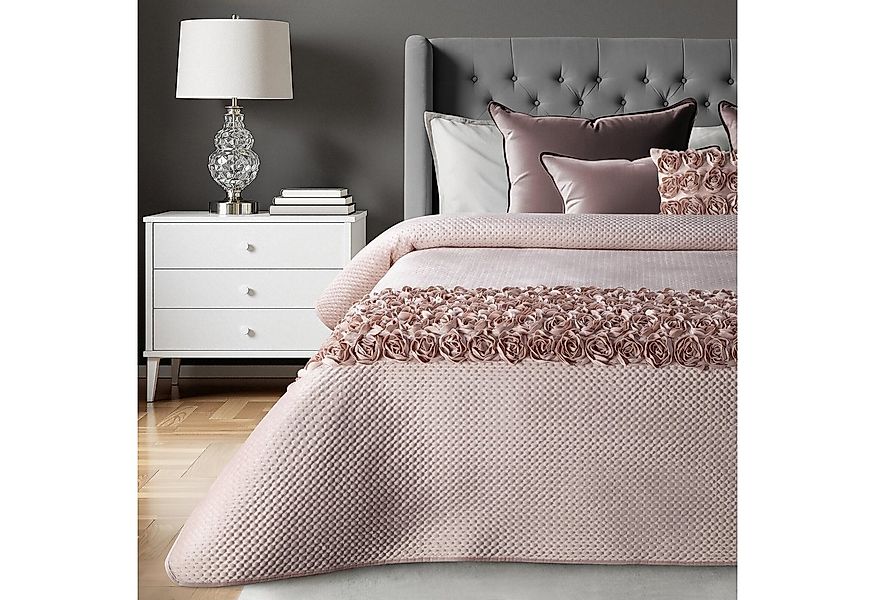 Eurofirany Tagesdecke Tagesdecke ROSES für Doppelbett, gesteppter Bettüberw günstig online kaufen