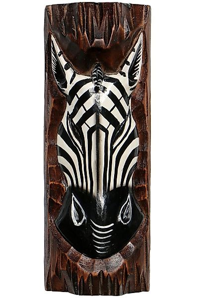 Wogeka Wanddekoobjekt Wand-Maske Zebra 30 cm günstig online kaufen