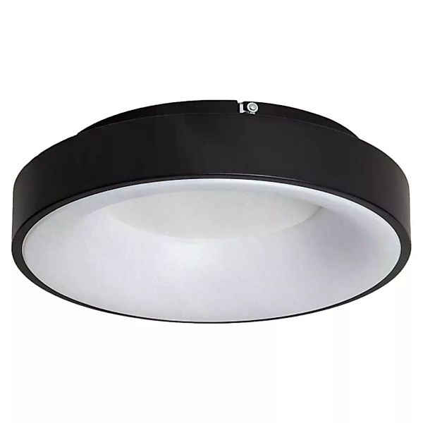 Deckenlampe LED CCT Schwarz Rundschreiben 25W 40cm 3000-5700k Abruzzo Giova günstig online kaufen