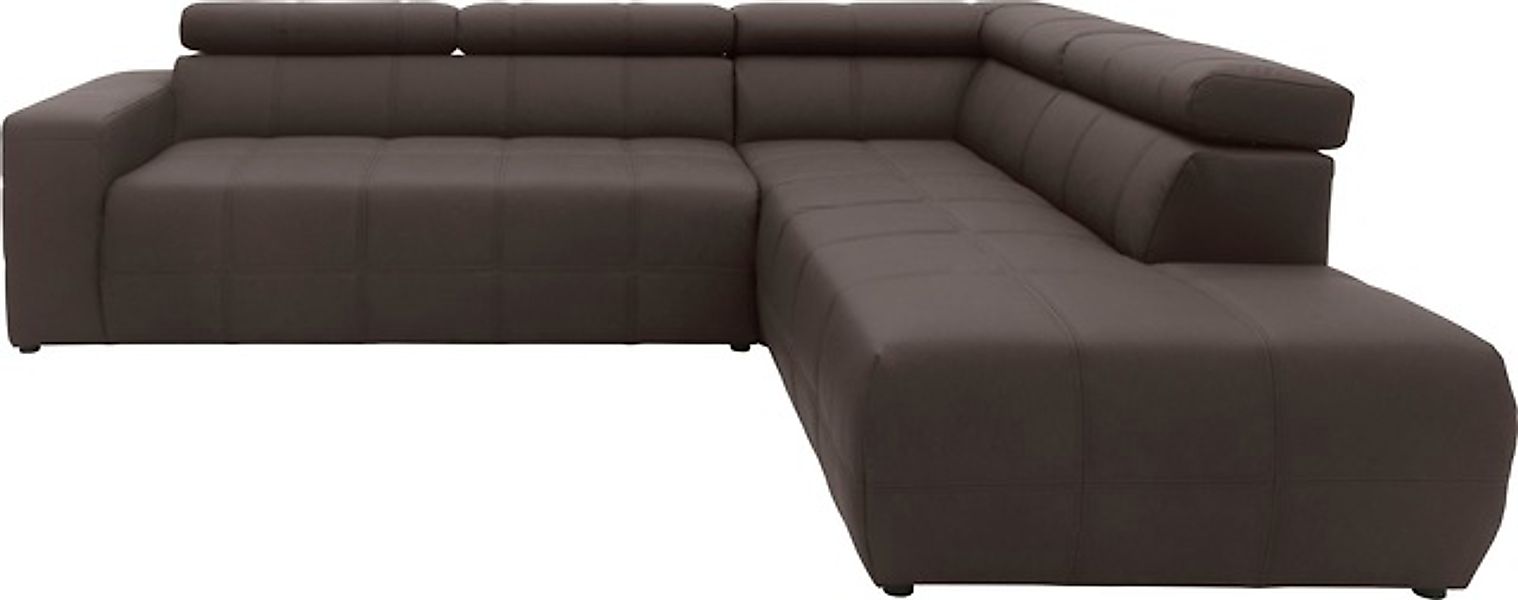 DOMO collection Ecksofa »Brandon L-Form, auch in Leder« inklusive Kopfteilv günstig online kaufen