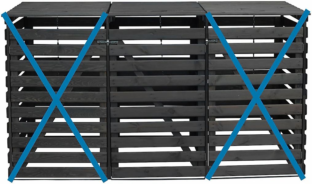 promadino Mülltonnenbox "Vario V Erweiterung" besonders robust aus zertifiz günstig online kaufen