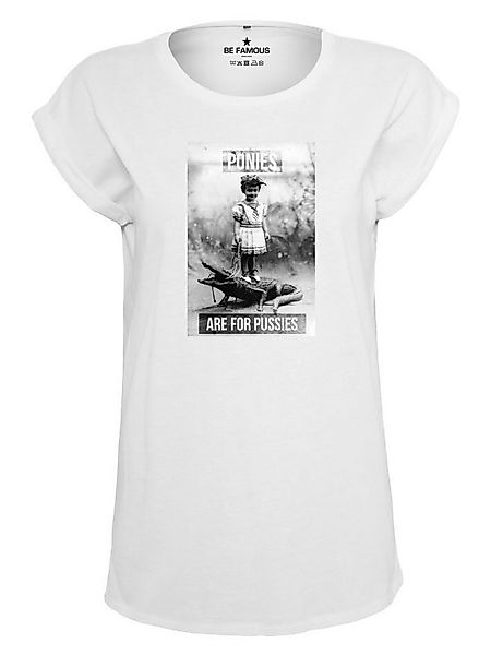 Be Famous Print-Shirt Classic Roll Up Pussies (1-tlg., keine) günstig online kaufen