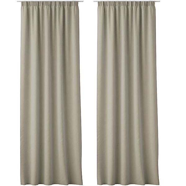 JEMIDI Gardine 2x Blickdichte Vorhänge 140x250cm, günstig online kaufen