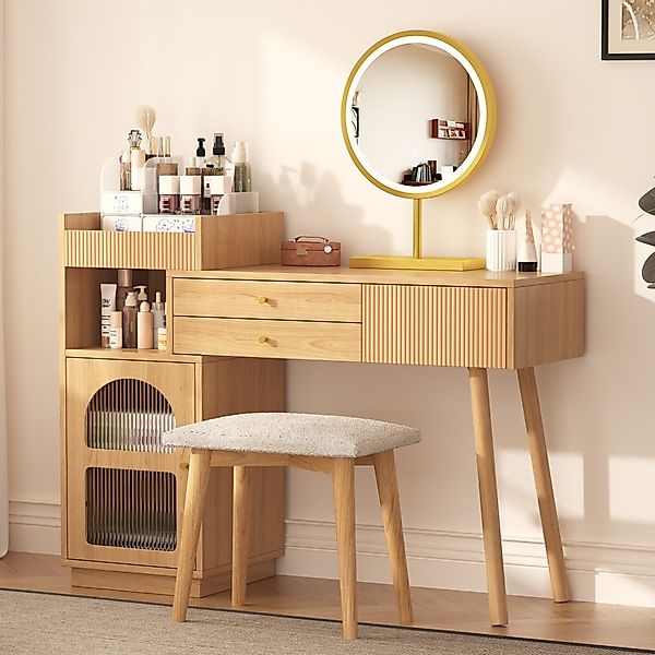 i@home Schminktisch -Set mit LED-Spiegel, 3 günstig online kaufen