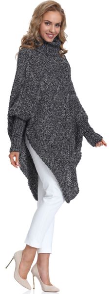 Merry Style Strickponcho Damen Poncho C46l4 günstig online kaufen