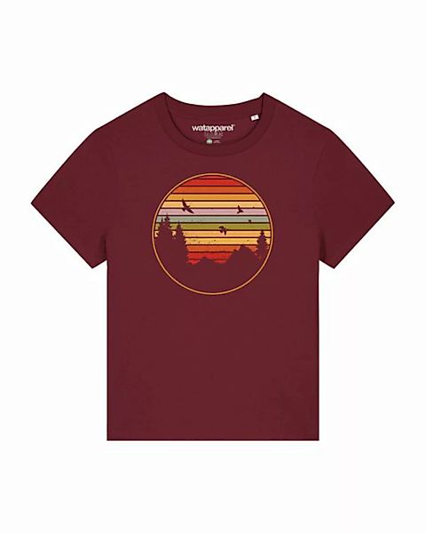 wat? Apparel Print-Shirt Sunset Berge & Tannen (1-tlg) günstig online kaufen