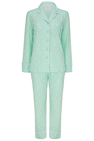 SNOOZE OFF Pyjama Schlafanzug in pastellgrün günstig online kaufen