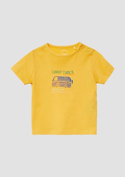 s.Oliver Kurzarmshirt T-Shirt aus Baumwolle mit günstig online kaufen