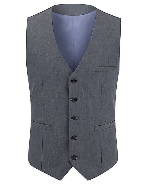 Allthemen Anzugweste Slim Fit Hochzeitsweste mit kontrastfarbenem Futter günstig online kaufen