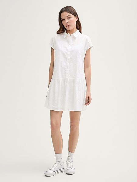TOM TAILOR Denim Sommerkleid Mini-Blusenkleid mit günstig online kaufen