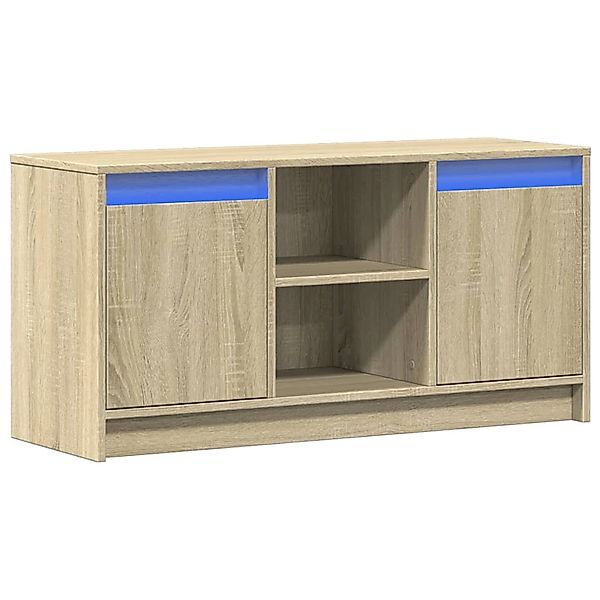 vidaXL TV-Schrank mit LED-Beleuchtung Sonoma-Eiche 100x34x50 cm 852189 günstig online kaufen