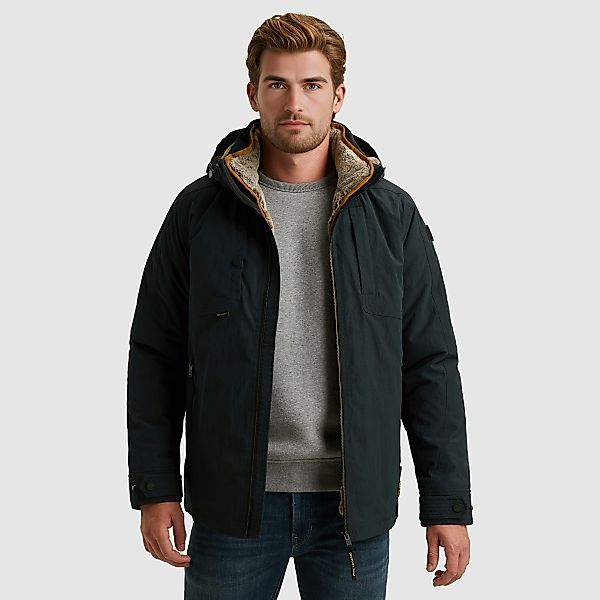 PME LEGEND Winterjacke Herausnehmbares Fellimitat günstig online kaufen
