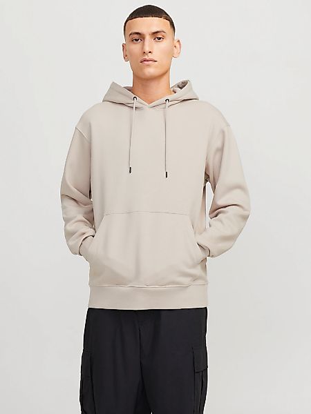 Jack & Jones "JJESTAR BASIC SWEAT HOOD NOOS", mit Rippbündchen günstig online kaufen