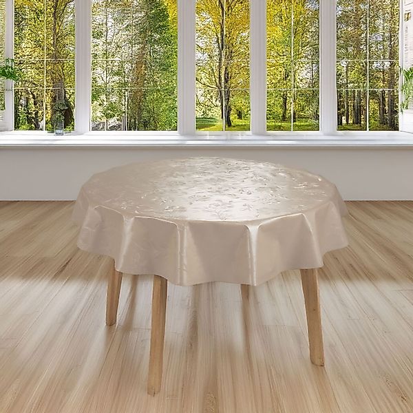 laro Tischdecke runde 140 cm Wachstuchtischdecke günstig online kaufen