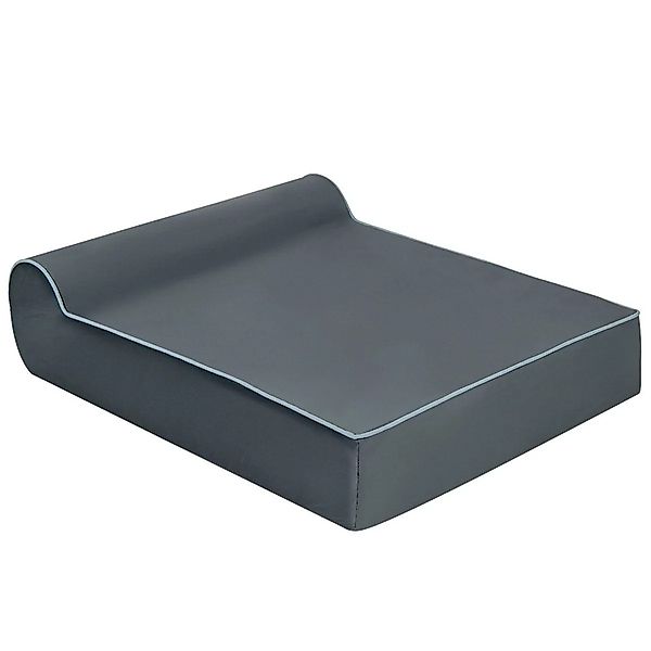 Costway Orthopädisches Hundebett Hundesofa mit Rand Grau 100 x 81 x 20 cm günstig online kaufen