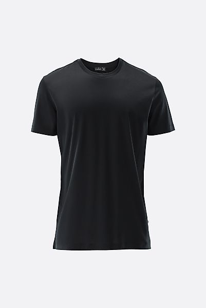 T-Shirt aus Schweizer Baumwolle mit Rundhals Slim Fit günstig online kaufen