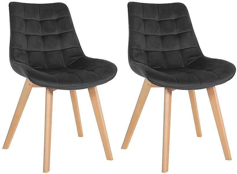 CLP Esszimmerstuhl Brook (2er Set), Vierfußgestell günstig online kaufen
