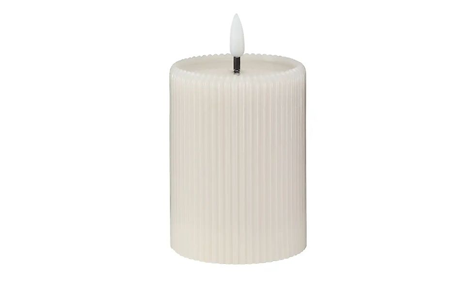 HOME STORY LED Kerze   ¦ grau ¦ Paraffin,Kunststoff ¦ Maße (cm): H: 10  Ø: günstig online kaufen