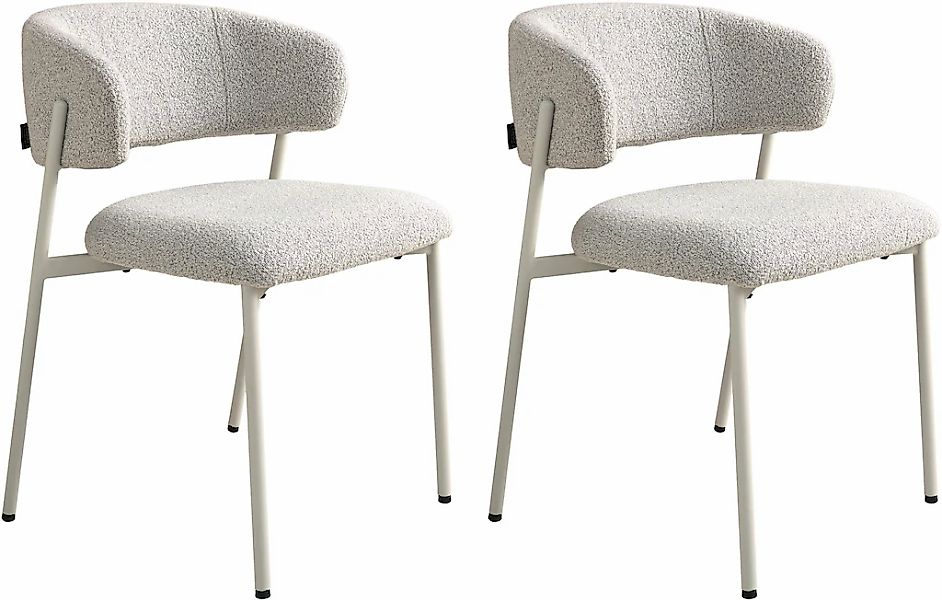 SCHÖNER WOHNEN-Kollektion Esszimmerstuhl "OSLO" (Set) 2 Stk. Bouclé Bezug B günstig online kaufen