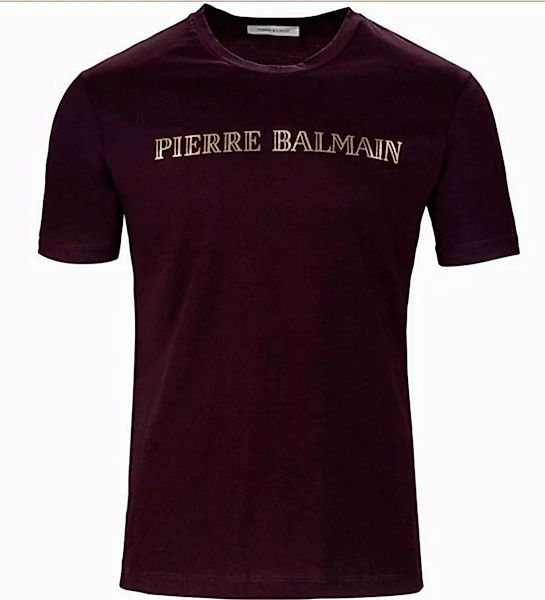 Balmain Paris T-Shirt Pierre Balmain Logo Baumwolle Top günstig online kaufen