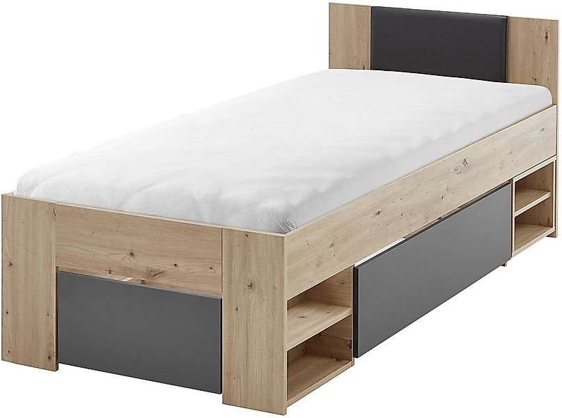Relita Stauraumbett "Stefan mit großen Schubladen u. Nako auf Rollen" mit k günstig online kaufen