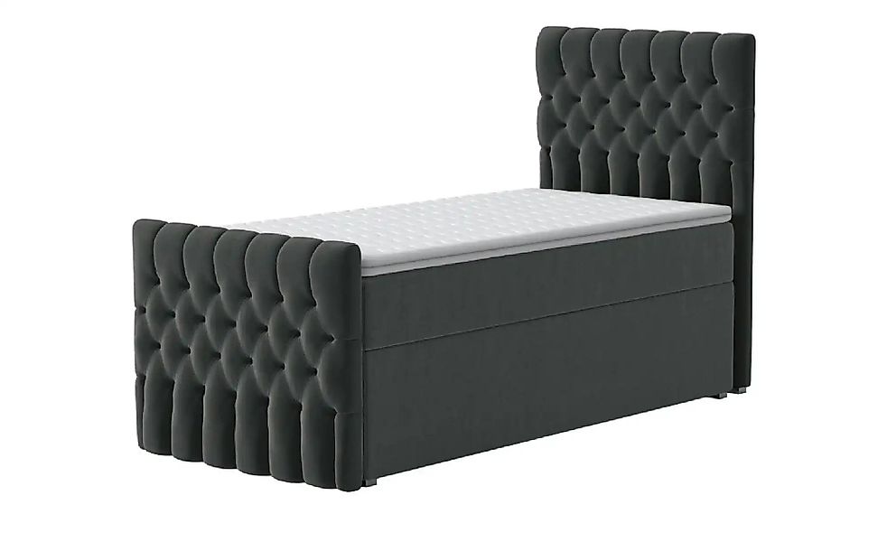 Boxbett mit Bettkasten und Fußteil Belek King ¦ grau Betten > Komfortbetten günstig online kaufen