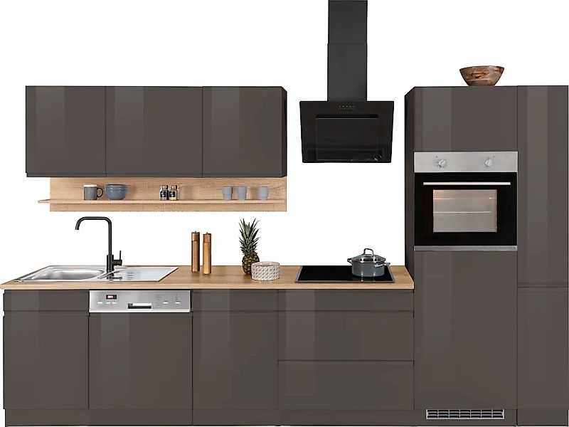 HELD MÖBEL Küchenzeile "Virginia", Breite 330 cm, mit E-Geräten günstig online kaufen