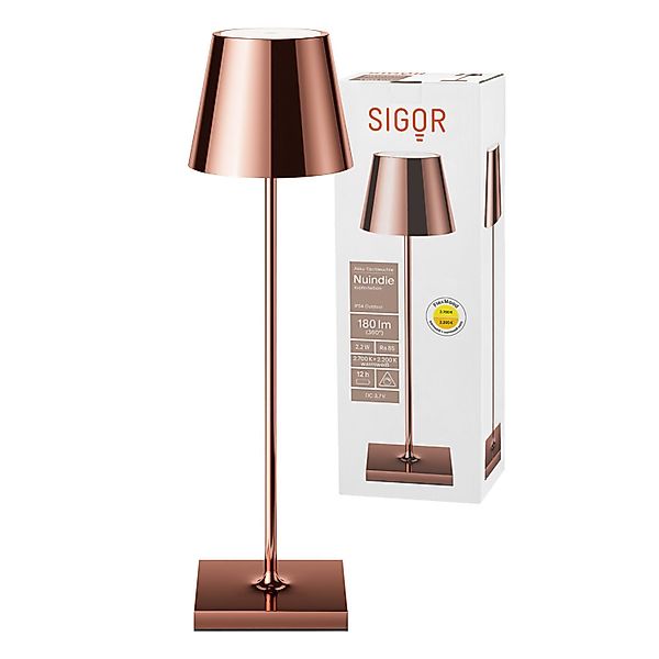 SIGOR LED Tischleuchte Akku-Tischleuchte, Dimmbar, LED günstig online kaufen