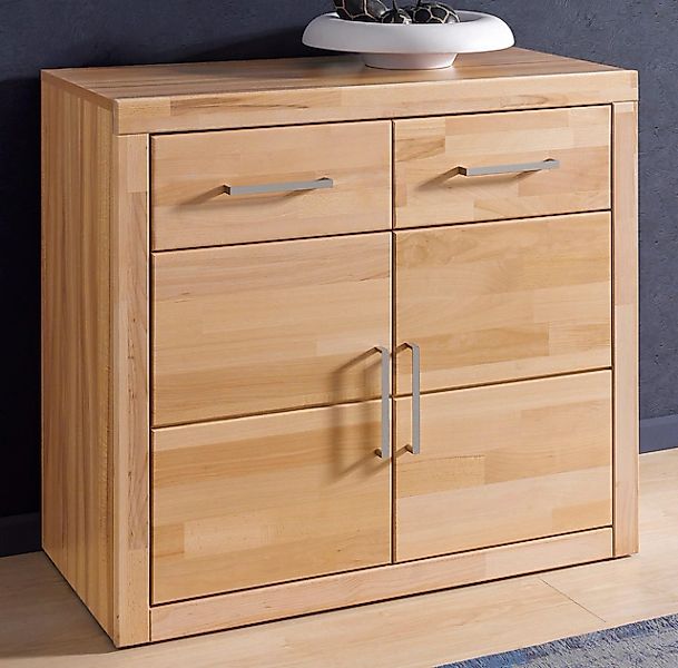 Home affaire Kommode »Logo,90cm breit,42 cm tief, Fronten Massivholz,2 Türe günstig online kaufen