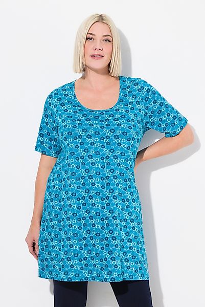 Ulla Popken Longshirt Longshirt Blüten A-Linie günstig online kaufen