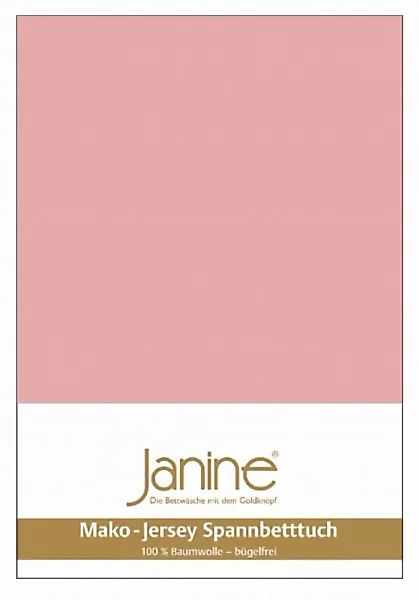 Janine Janine Spannbetttuch Mako-Feinjersey 5007 zartmauve (31) Größe:  200 günstig online kaufen