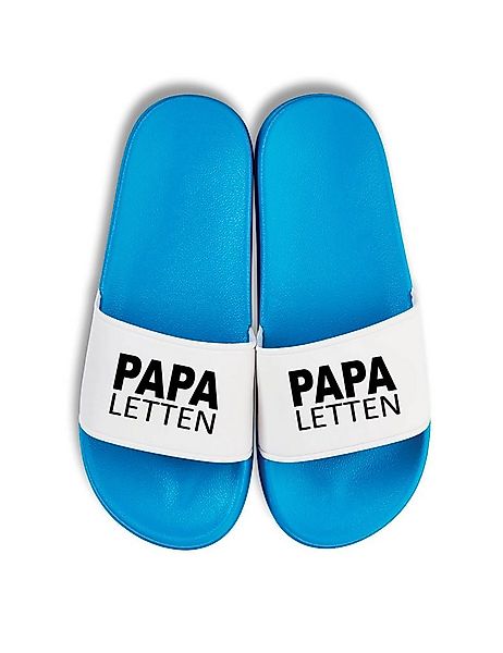 Youth Designz Herren Badelatschen "Papa Letten" Fun-Print lustig Geschenk S günstig online kaufen