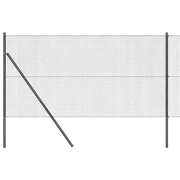 vidaXL Zaunpfosten Grau 50 x 1,4 m 12 x 12 mm Netz Stahl und PVC 3351886 günstig online kaufen