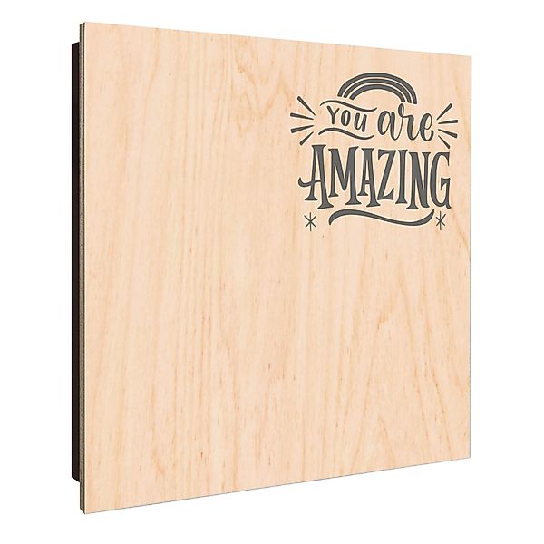 Banjado Großer Schlüsselkasten Holz 30x30cm Schwarz Scharnier Links 50 Hake günstig online kaufen