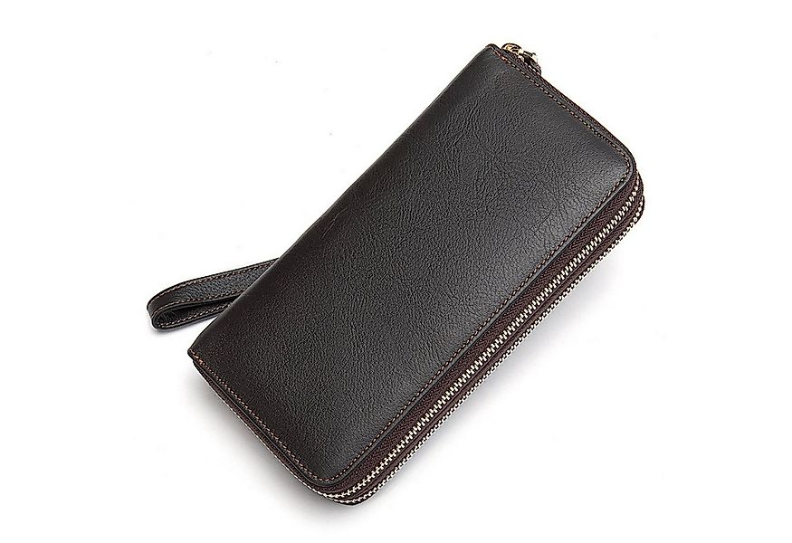 YUBRO-STUDIO Geldbörse Herren Leder Geldbörse Großes Fassungsvermögen Clutc günstig online kaufen