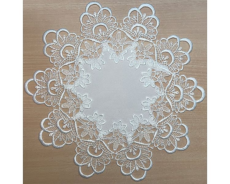 matches21 HOME & HOBBY Tischdecke Tischdeckchen INES Spitzenbordüre Vintage günstig online kaufen