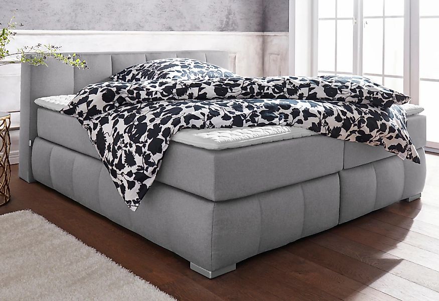Home affaire Boxspringbett "Chelles" inkl. Topper, in XXL- Überlänge 220 cm günstig online kaufen