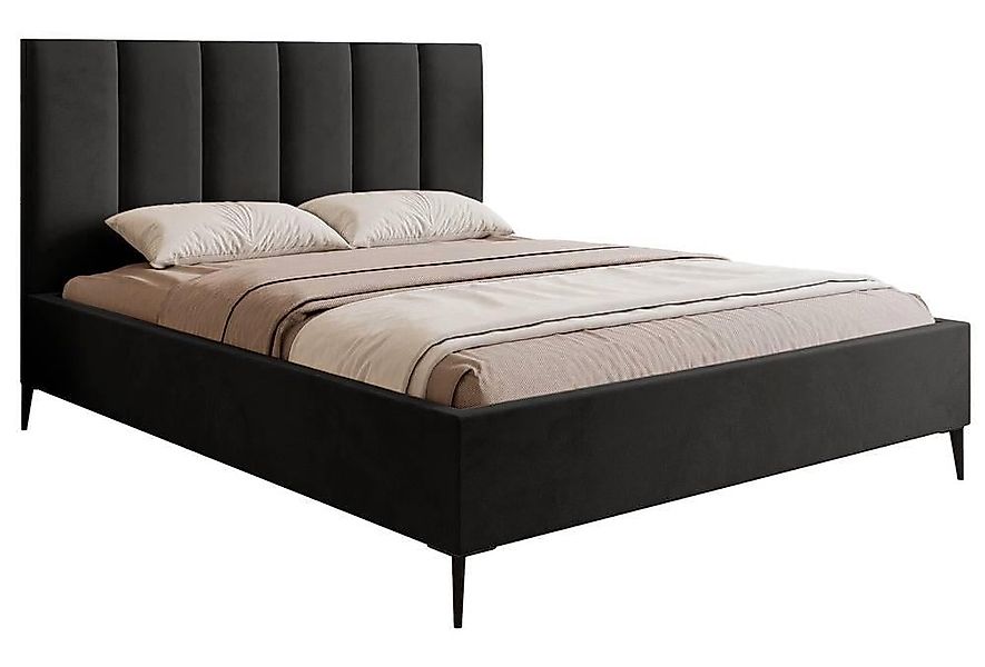NADUVI Collection | Bettgestell Carolina mit Staufach Samt 180x200 günstig online kaufen