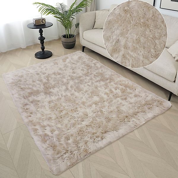 my home Hochflor-Teppich Kalua, verschiedene Formen, günstig online kaufen