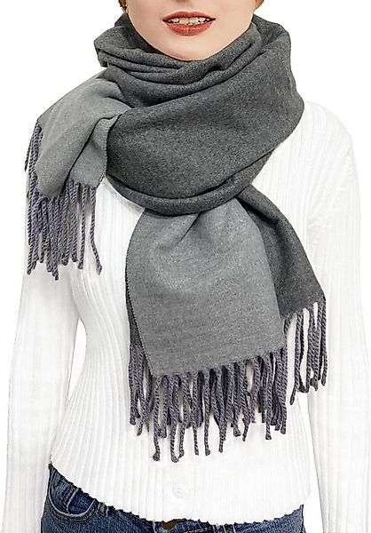 Coonoor Modeschal Warmer Winter Modeschal, Fransenschal, Damen Kaschmirscha günstig online kaufen