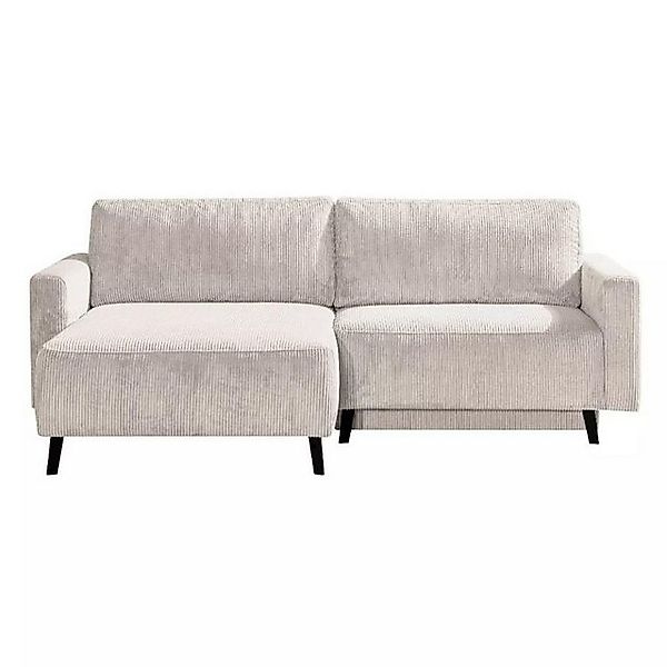 Dixx Divani Schlafsofa Ramhusen, Cordbezug in Creme oder Hellgrau, Bettkast günstig online kaufen