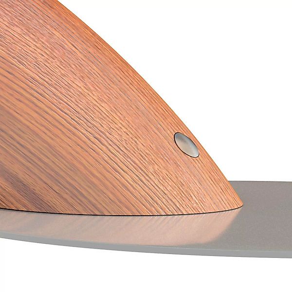 LED-Schreibtischleuchte Swingo mit Holz, grau günstig online kaufen