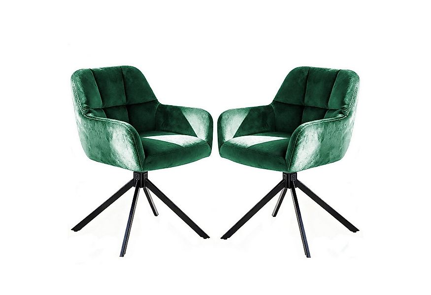 ANYSUN Polsterstuhl Esszimmerstuhl mit Armlehne (2 St), 360° Drehfunktion, günstig online kaufen