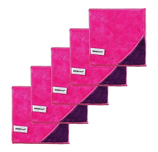 Kochblume Geschirrtuch Microfasertuch 18 x 18 cm, (Spar-Set, 5-tlg), 800g/m günstig online kaufen