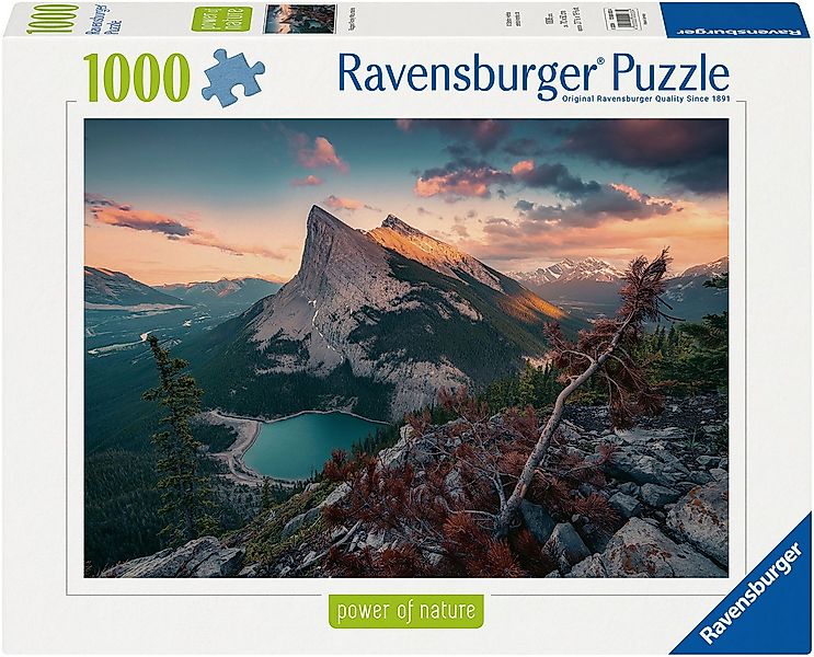 Ravensburger Puzzle power of nature, Abends in den Rocky Mountains, 1000 Pu günstig online kaufen