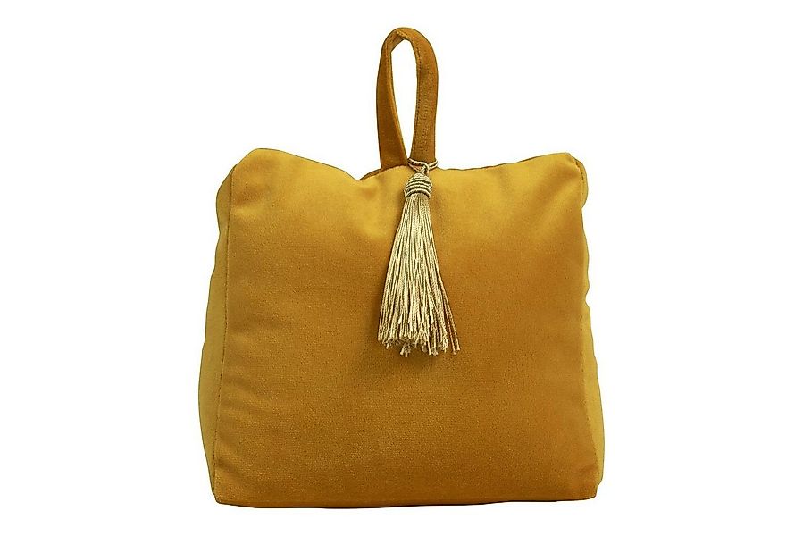 Mars & More Bodentürstopper Türstopper, samt honig, ca. 17 x 11 x 18 cm günstig online kaufen