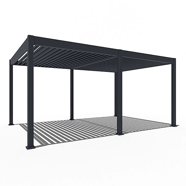 Weide Elektrische Deluxe Aluminium  Pergola 3,6 x 5,3 M mit LED günstig online kaufen