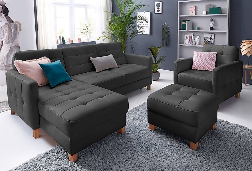 exxpo - sofa fashion Ecksofa »Elio, kompakt und komfortabel, bequem und zei günstig online kaufen